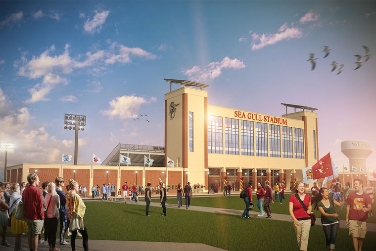 Groundbreaking of Sea Gull Stadium at Salisbury University