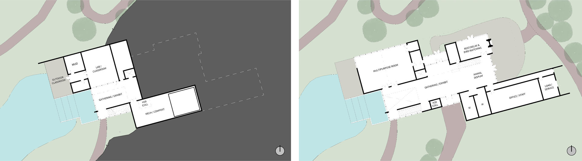 Marsh Level Floor Plan; Entry Level Floor Plan