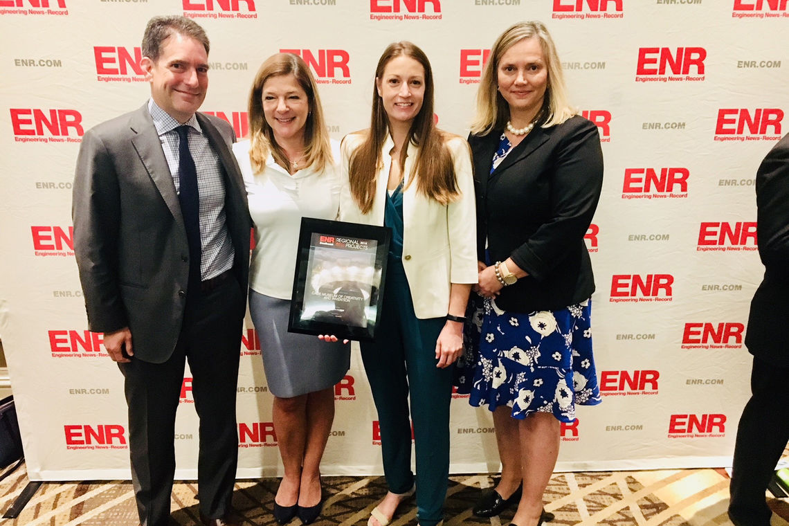 Left to Right: Richard Miles (Co-Founder & Board Vice President), Phoebe Miles (Co-Founder, Board President & CEO), Linda Durand (GWWO Project Manager), and Stephanie Bailes (Cade Museum Executive Director)