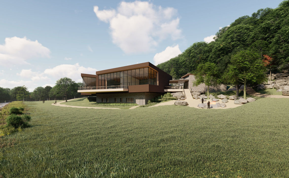 From the Native American tales of “Sacred Lake,” to the European American tourism, through today as a recreation jewel in the Wisconsin State Park system, the unique geology and landscape of Devil’s Lake State Park has captured visitors in a spiritual way and serves as inspiration for the design concept.