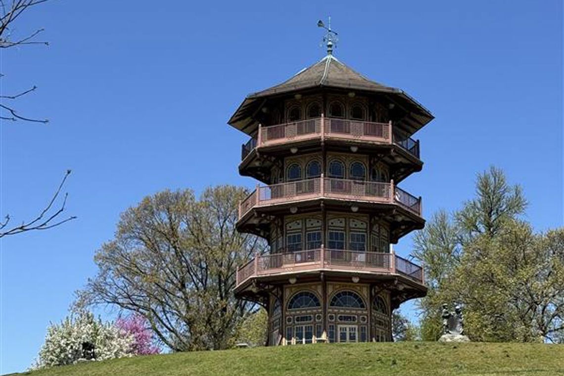 Cleaning up Patterson Park in Baltimore, Maryland.